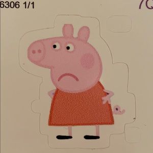 Peppa Pig sticker.